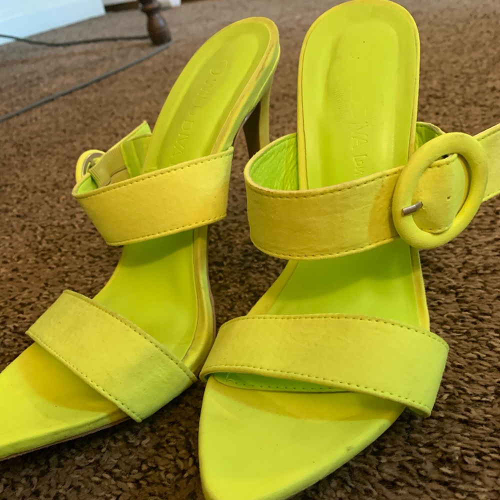 Lime green heels